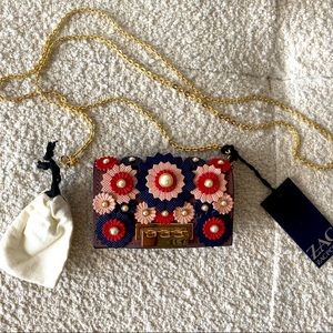 Zac Posen  Earthette Card Case with Chain (NWT)